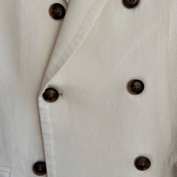 Who What Wear Linen Double Breasted Blazer - Picture 7 of 9